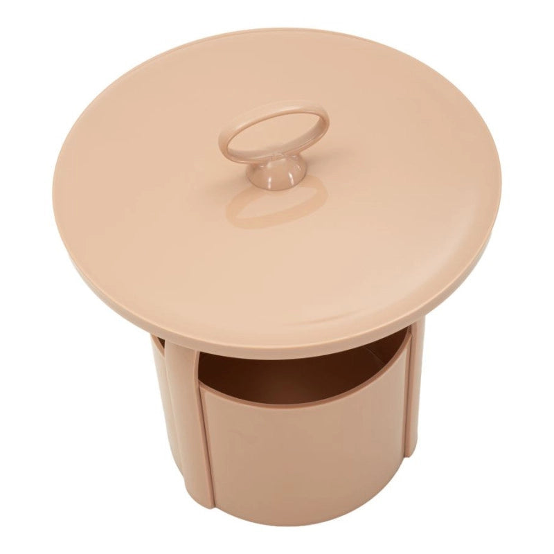 Tavolinetto Porta Giornali Iris Rosa cm ø 44x43