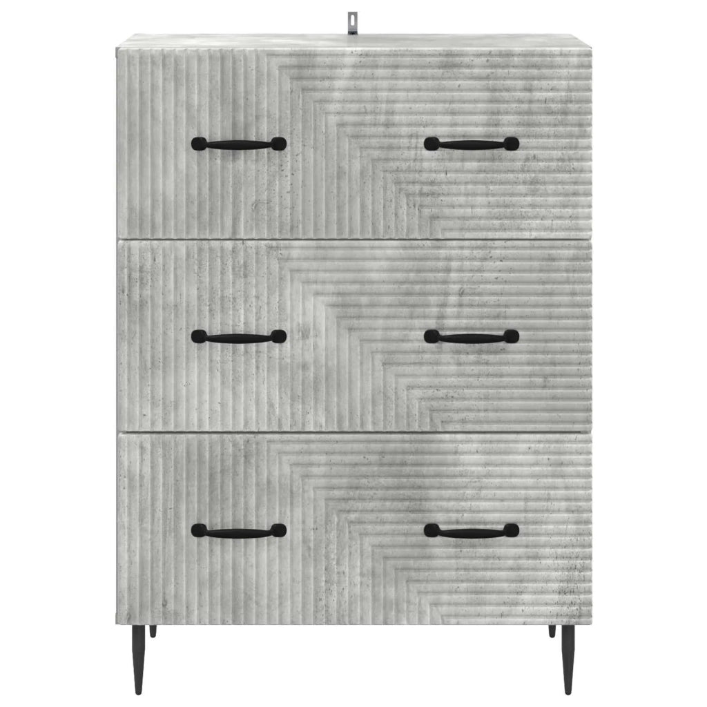 Mobile con Cassetti Grigio Cemento 66 x 34,5 x 89,5 cm