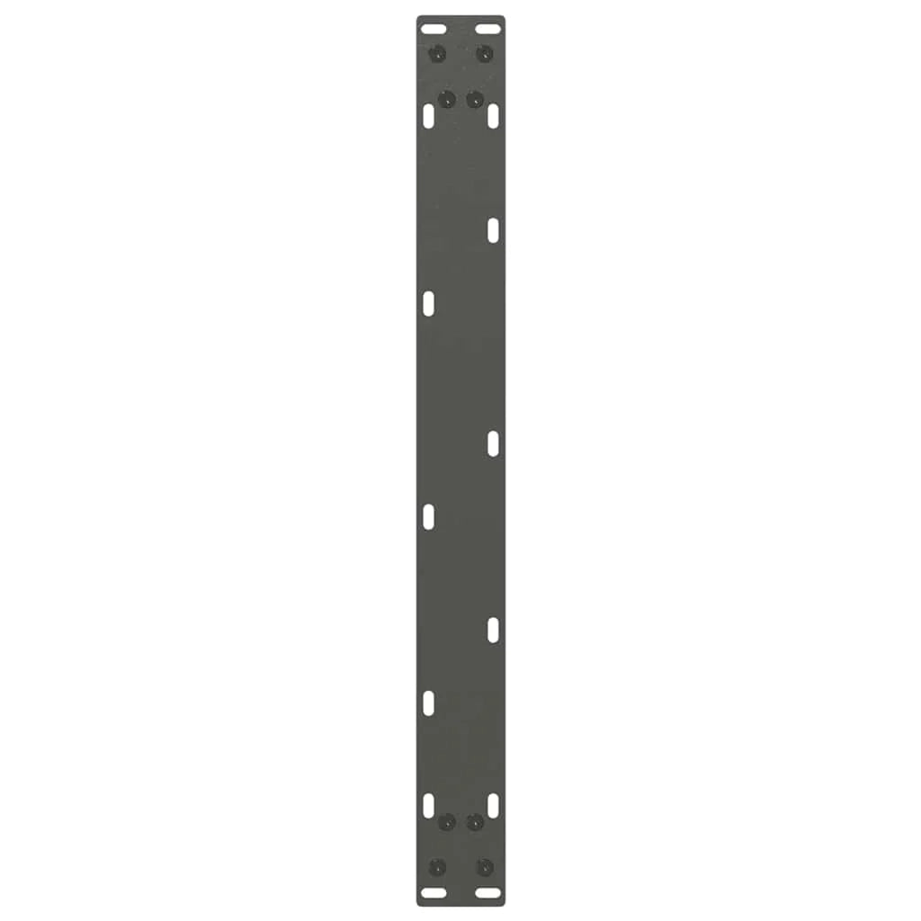 Set di 2 gambe per tavolino a forma di U 60 x 31 cm con piedini regolabili design moderno in acciaio antracite 02_0057382