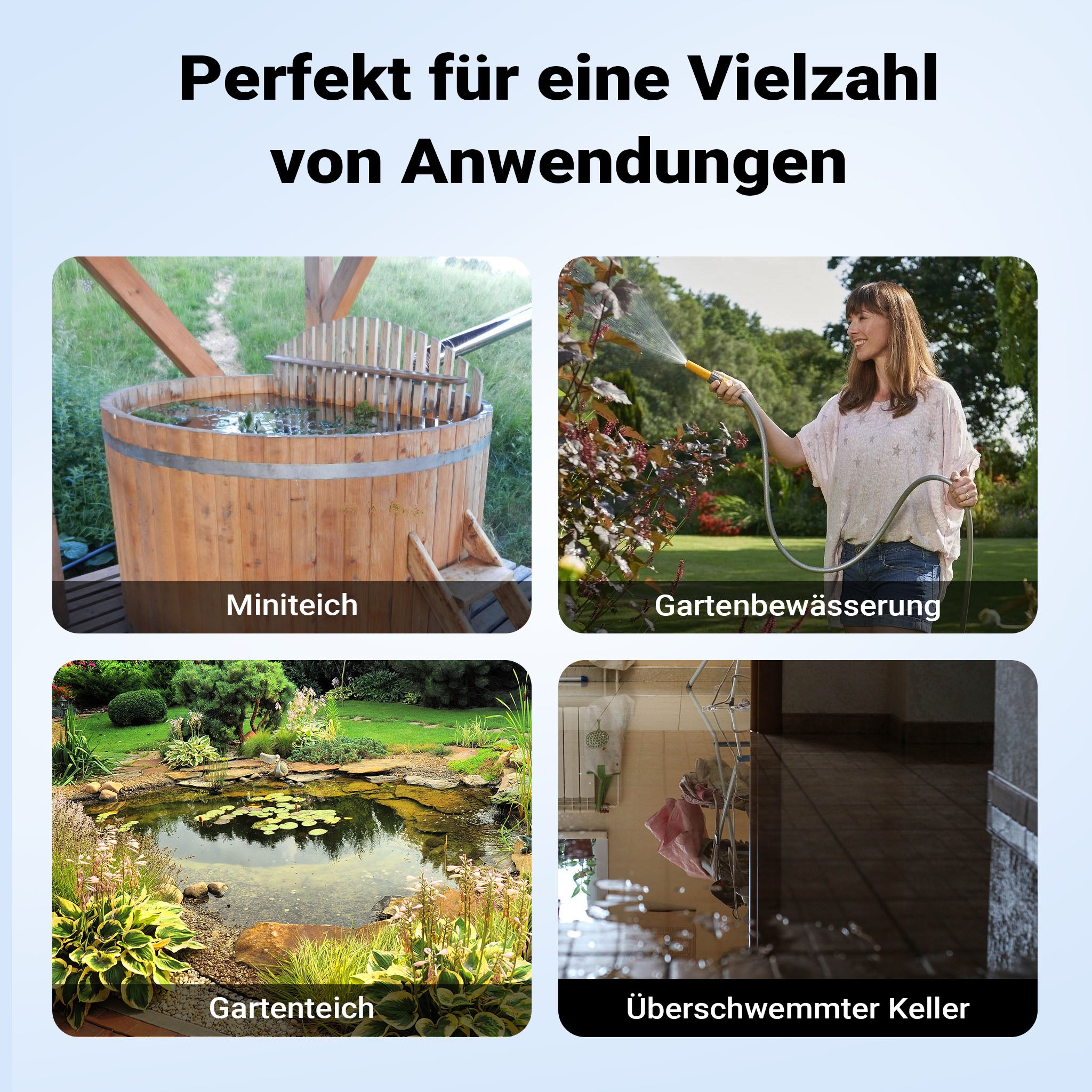 Pompa sommersa acque nere 7500l/h 400W Elettropompa a immersione per acque reflue