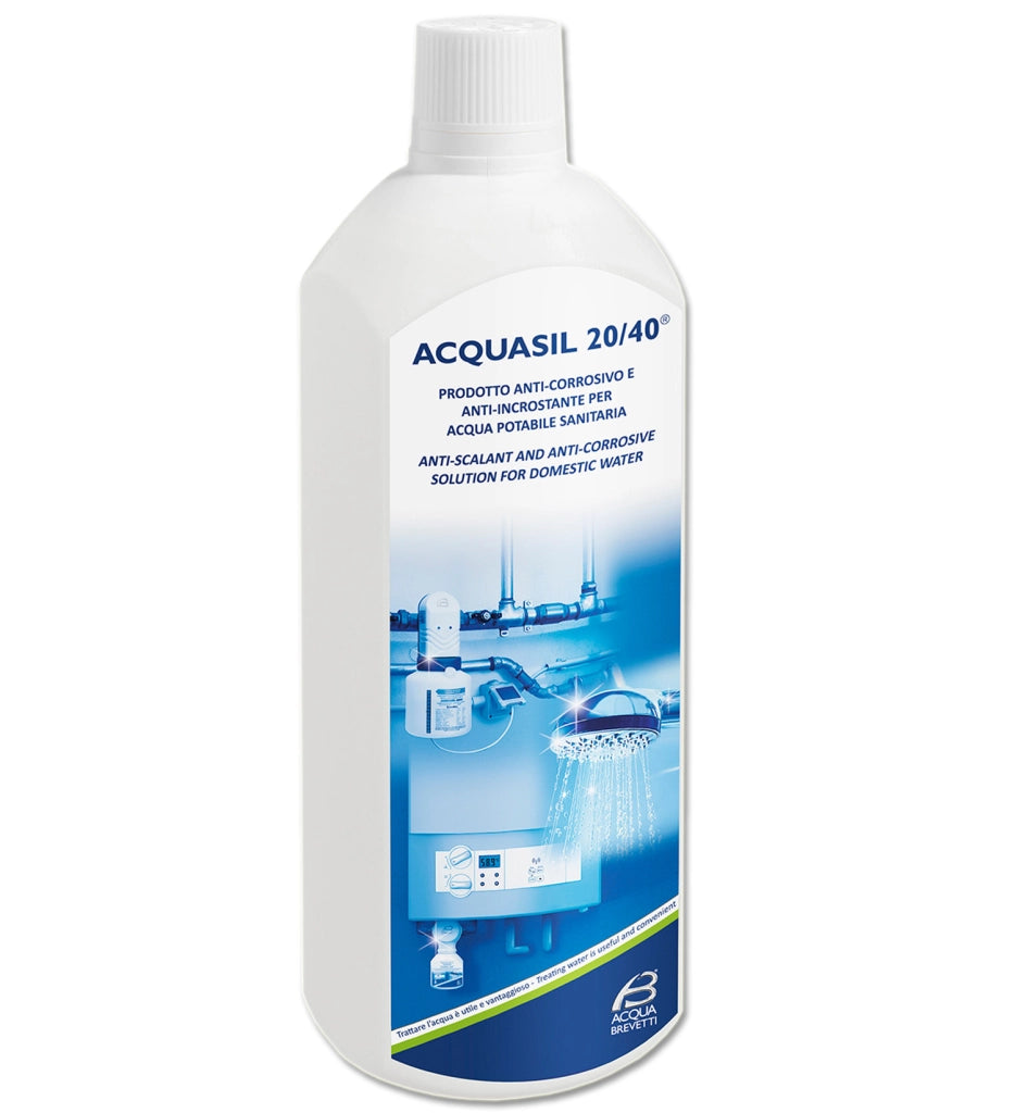Acquabrevetti Acquasil 20/40 Antincrostante Ed Anticorrosivo Flaconi liquido Da 5kg