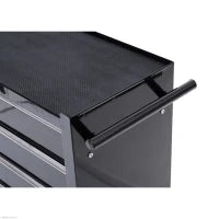Cassettone per Utensili, Armadietto per Utensili, mobile, 5 cassetti, Acciaio, Nero