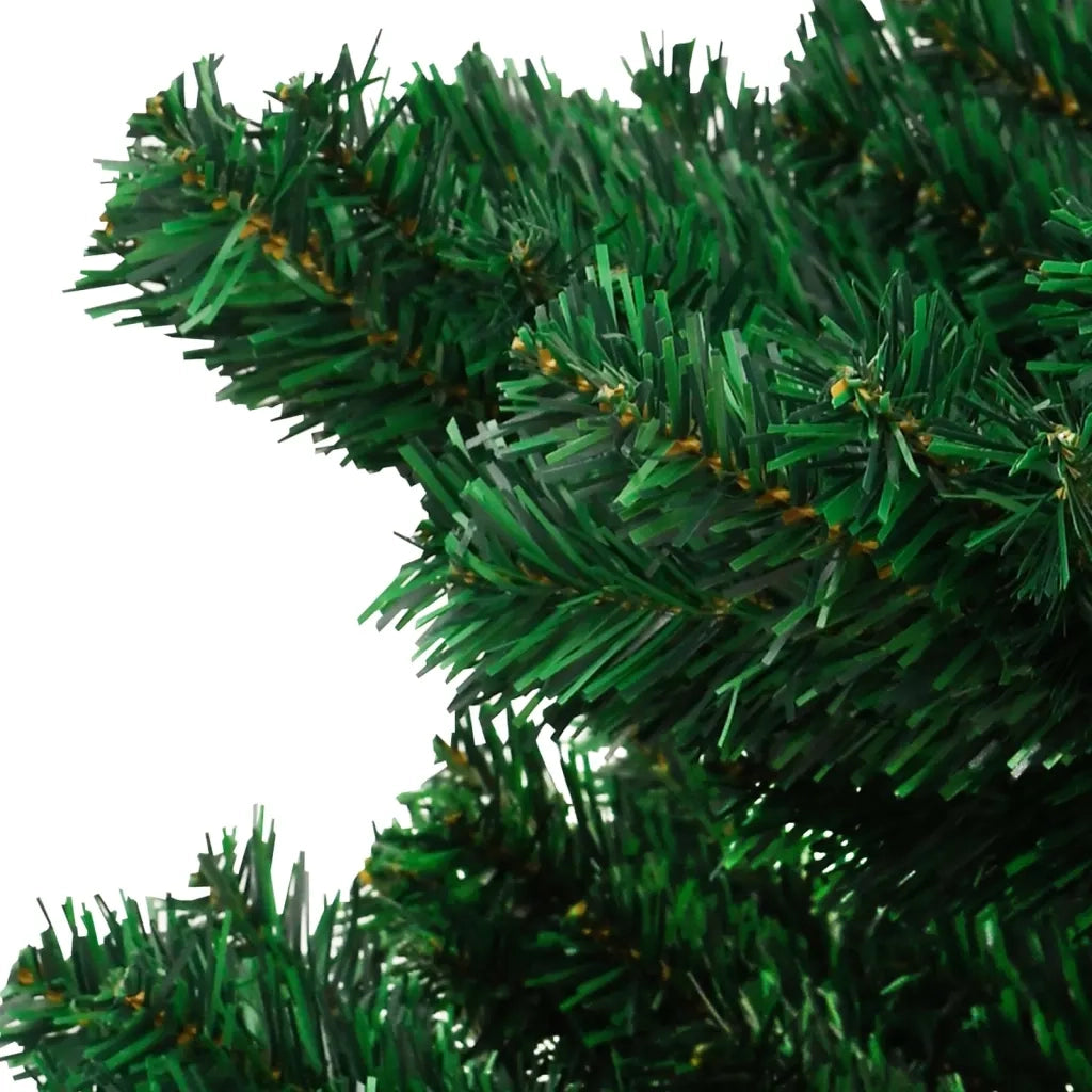 Albero di Natale | Decorazioni natalizie Preilluminato con Vaso Verde 150 cm in PVC