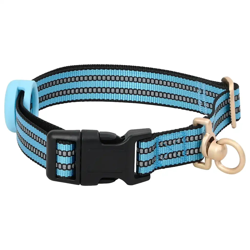 vidaXL Pettorina per Cani con Guinzaglio e Collare Regolabile Blu XL