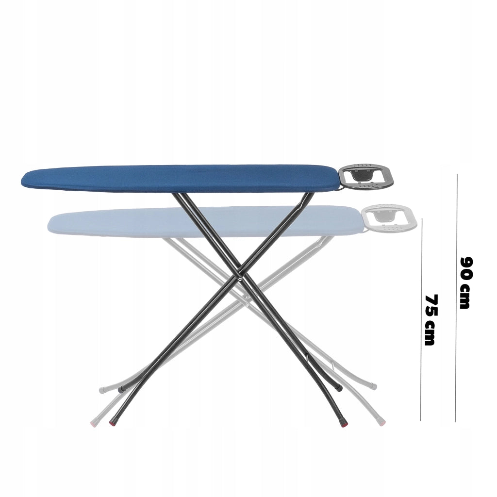 Asse da stiro KADAX 110x30cm pieghevole con supporto per ferro da stiro standard