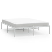 Letto matrimoniale | Letto per adulti | Giroletto in Metallo Bianco 150x200 cm