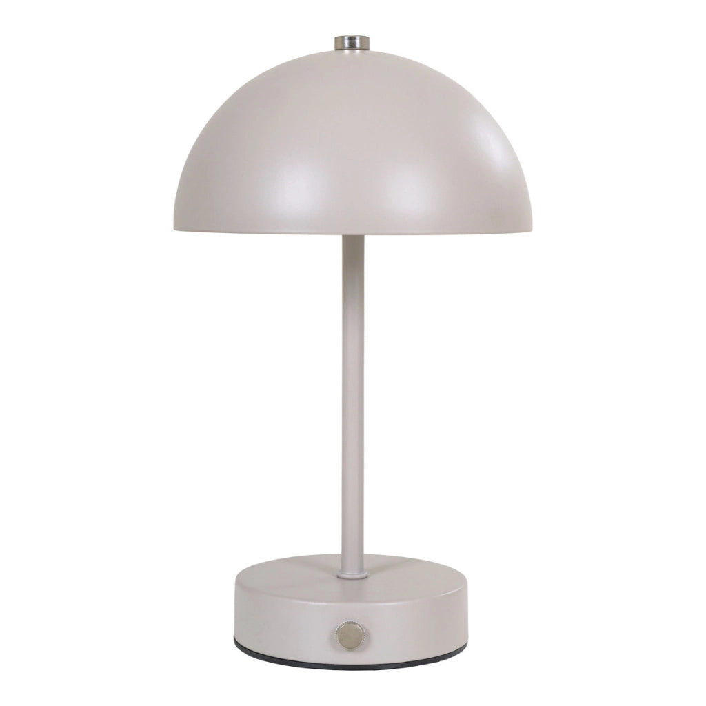 Lampada da Tavolo Holt, Beige, Metallo, 15x15x25 cm