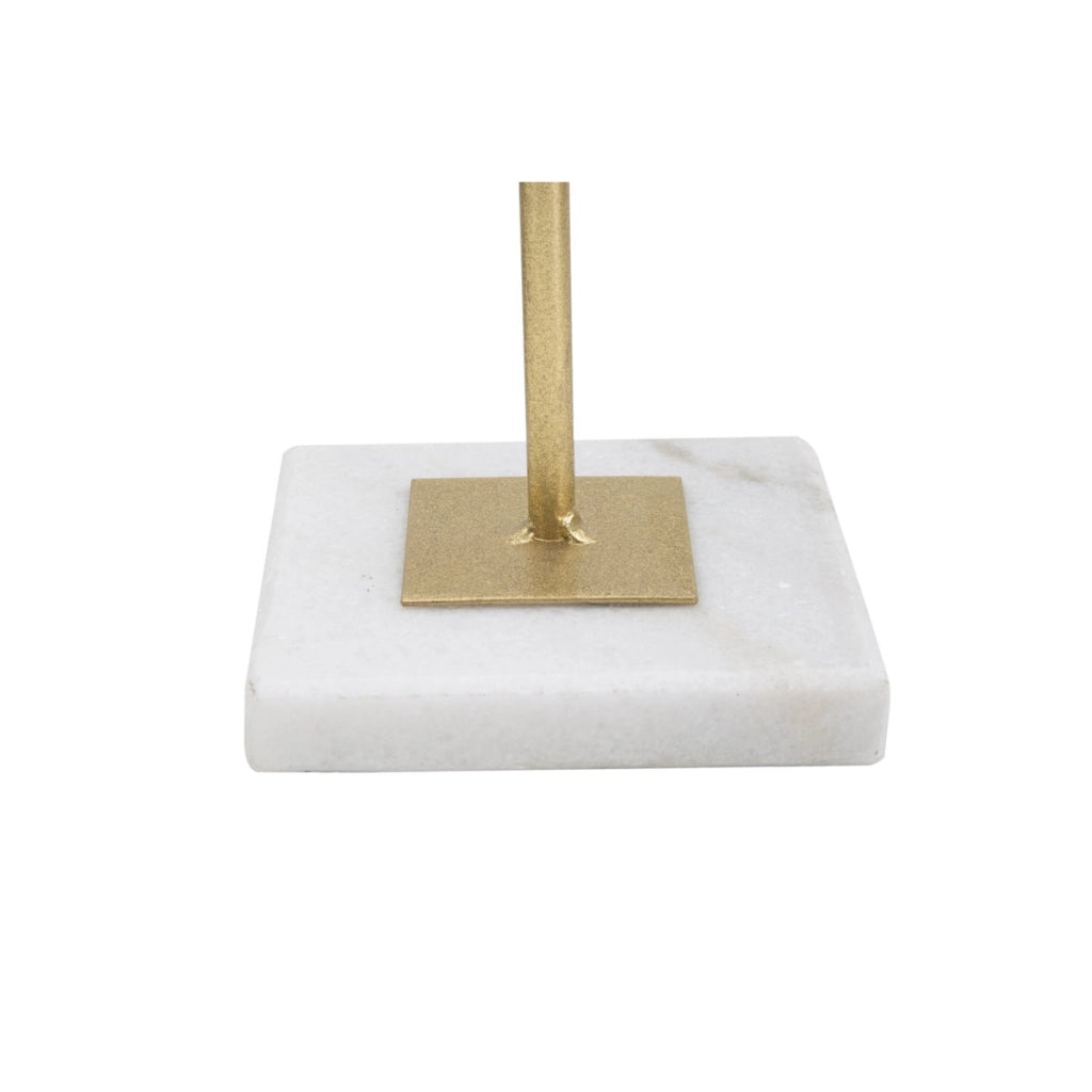 Scultura Cubi 2, Oro, Marmo, 16x18x41,5 cm
