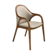 Sedia in similpelle color sabbia