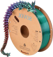 Filamento PLA a tre colori 1,75 mm 1 kg - Bronzo, Porpora, Verde - Liscio - +/- 0,03 mm
