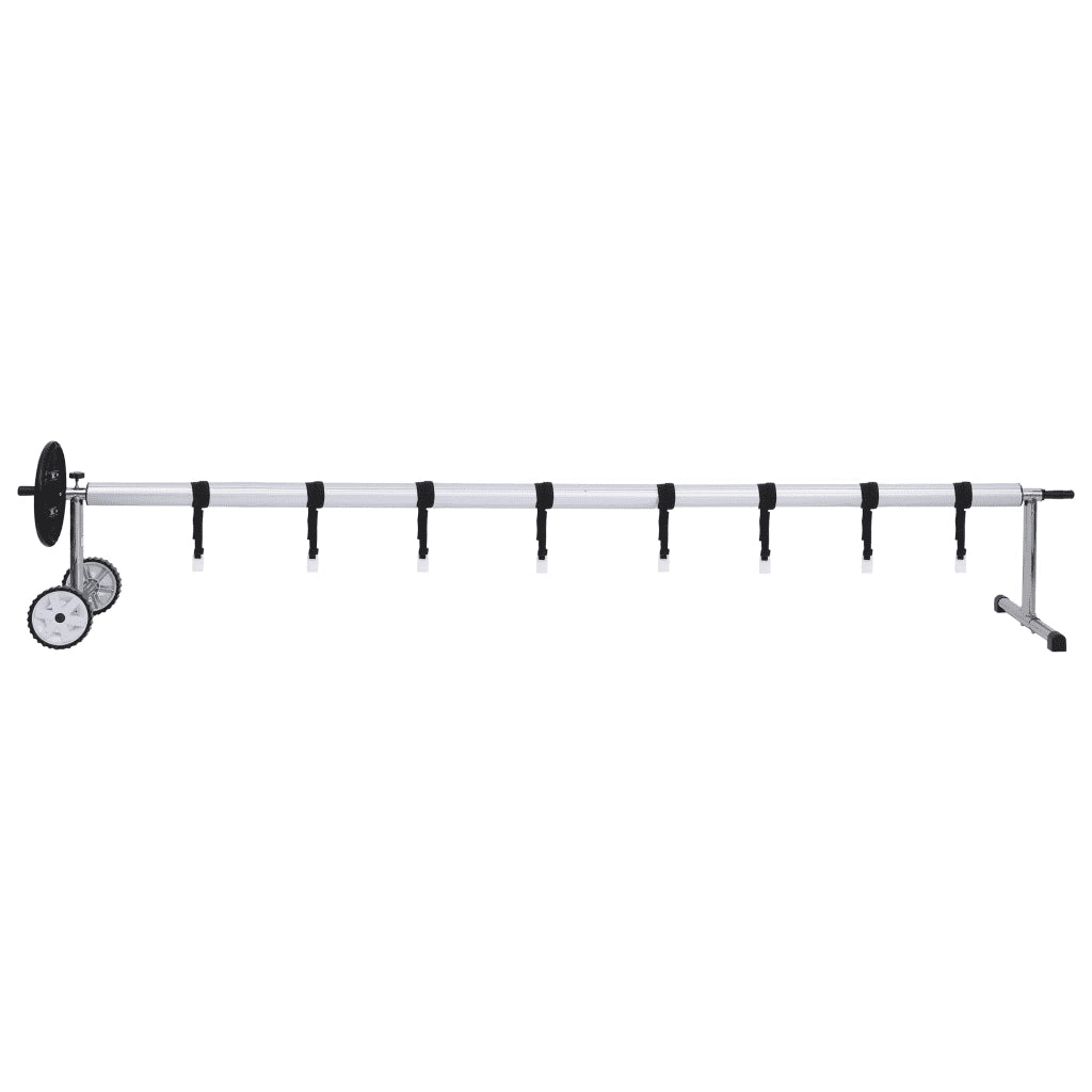 Rullo di Copertura per Piscina con Base in Acciaio Inox CFW9255667