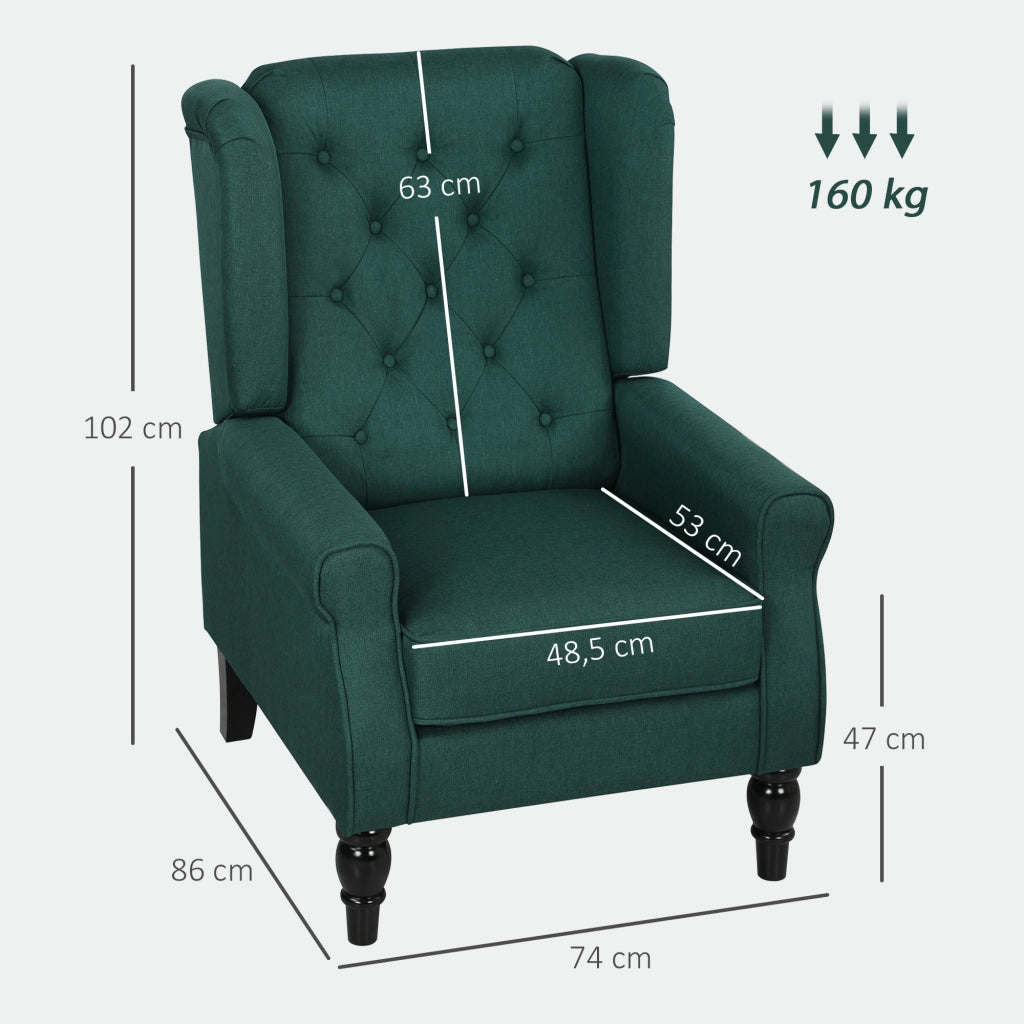 Poltrona Massaggiante Elettrica Reclinabile ¨C Zephmum ¨C Tessuto Grigio Scuro 74x86x102 cm