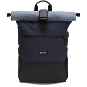 Borsa da donna | Stile elegante e funzionale | per università, viaggi, tempo libero e lavoro | con tasca per laptop e sacchetto anti furto | Blu notte
