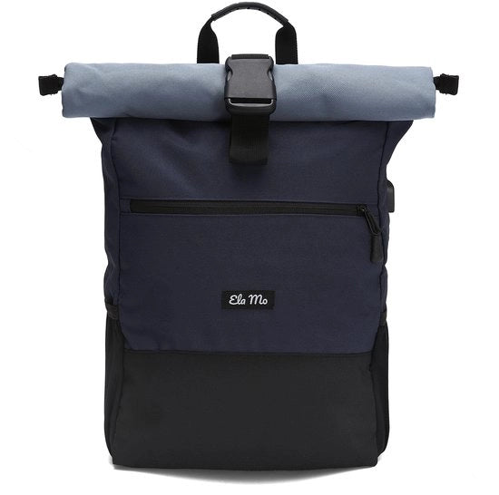 Borsa da donna | Stile elegante e funzionale | per università, viaggi, tempo libero e lavoro | con tasca per laptop e sacchetto anti furto | Blu notte