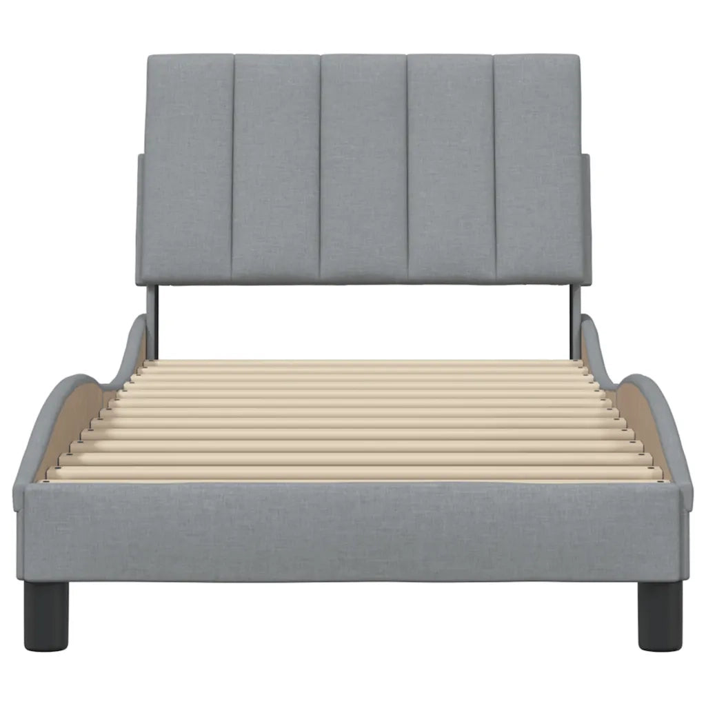 Giroletto senza Materasso Hanko Grigio Chiaro 80x200 cm Tessuto