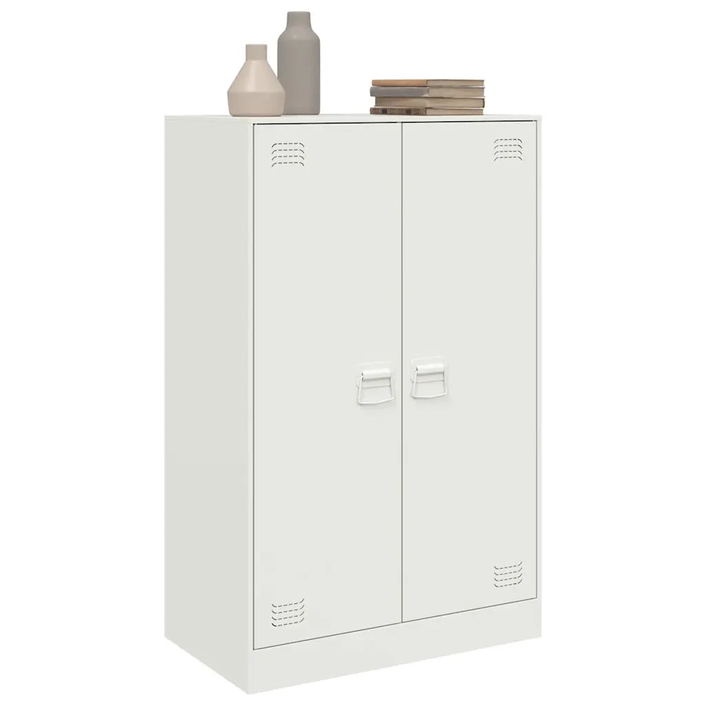 Credenza-Buffet-Armadio da cucina Bianca 67x39x107 cm in Acciaio 229931