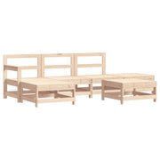 Set Salotto da Giardino 6 pz | Set di Mobili da Esterno in Legno Massello di Pino