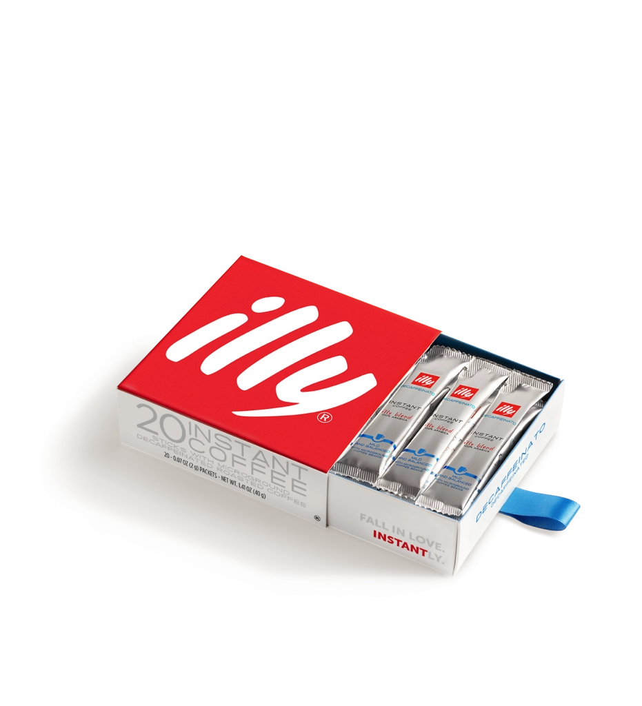 Illy caffè solubile gusto decaffeinato , confezione da 20 stick