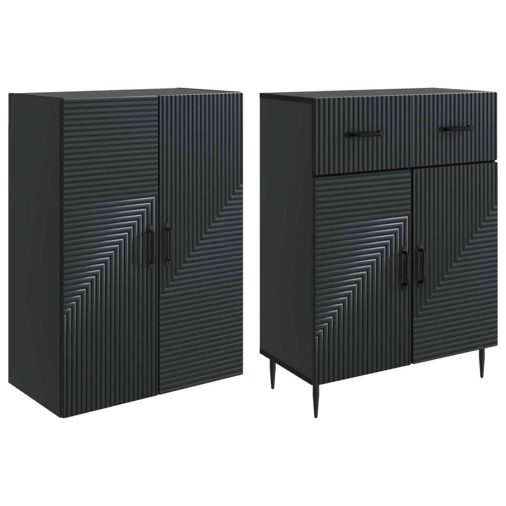 Set di armadi 2 pcs Nero 66 x 34,5 x 89,5 cm 3416665