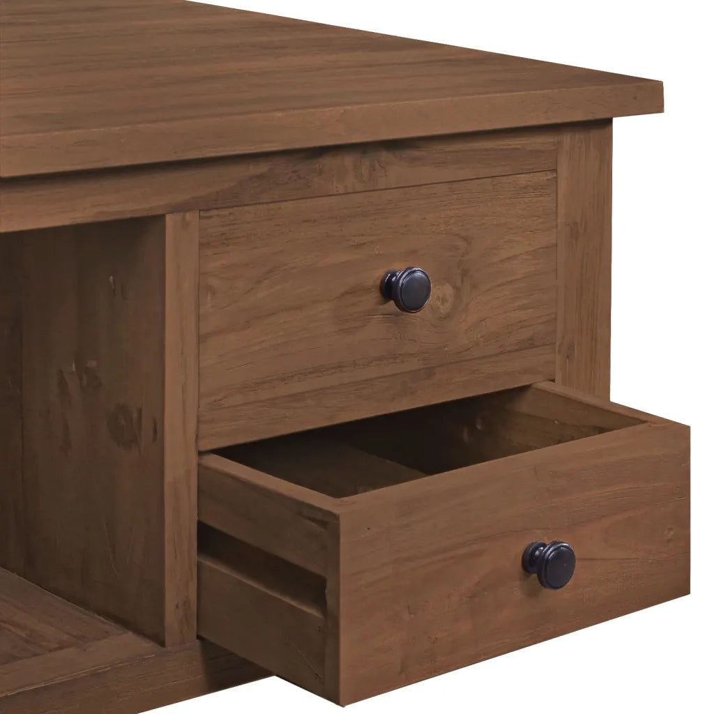 Tavolino da CaffÃ¨ 68x68x33 cm in Legno Massello di Teak cod mxl 20196