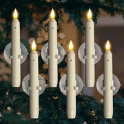 Set di 6 candele LED senza fiamma per finestre, candele di Natale per finestre, candele LED decorative per finestre, candele LED senza fiamma per finestre, candele LED per finestre, candele per finestre, candele LED per finestre di Natale