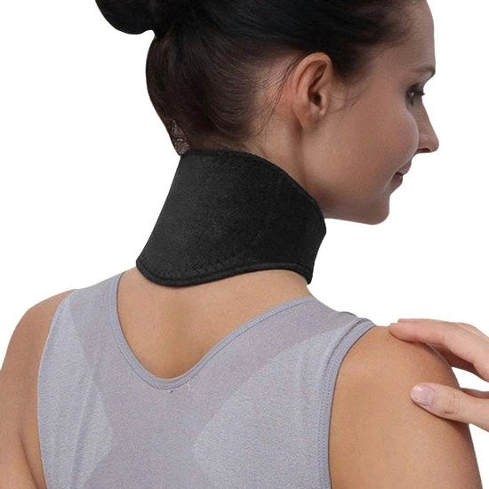 Cintura di riscaldamento magnetica per collo - supporto e sollievo dal dolore - materiale morbido - rilascio di calore efficace - halsband