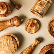 Set di supporti per tavolo in legno di noce - 6 pezzi - taglio naturale - manufatti a mano