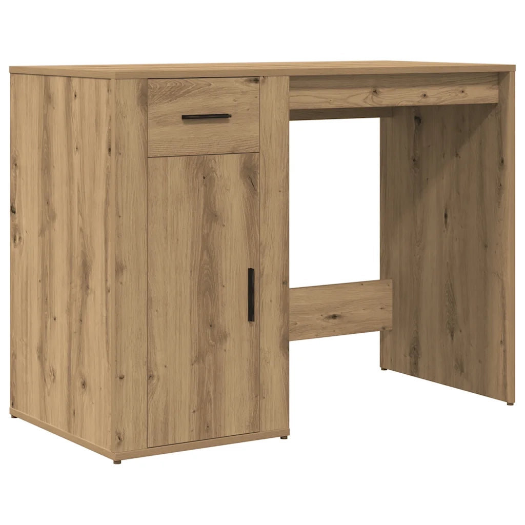 vidaXL Scrivania Rovere Artigianale 100x49x75 cm in Legno Multistrato