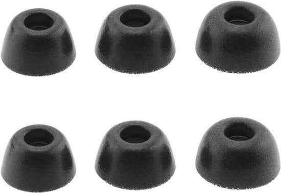Orecchini Bluetooth con Supporti per Orecchie in Espuma - Antiscivolo - Dimensioni Grande - Media - Piccola - Compatibile con Google Pixel Buds Pro - Nero.