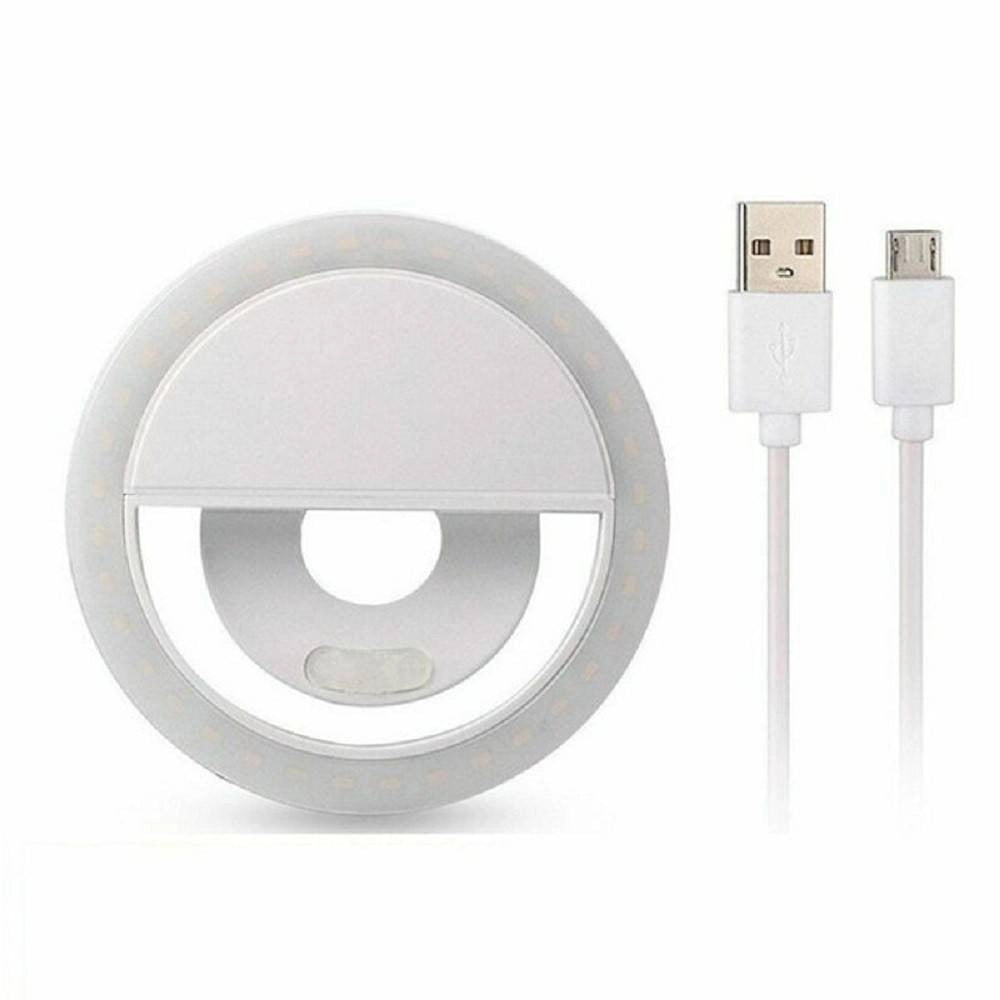 Trade Shop - Anello Luminoso A Led Per Selfie Tik Tok Luce Ring Light Telefono Ricaricabile -