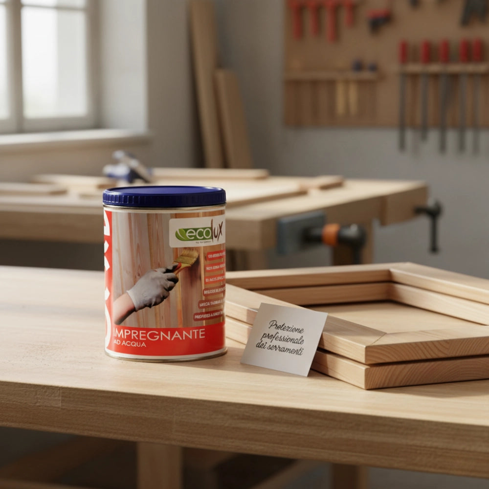 Ecolux impregnante fondo protettivo acrilico incolore trasparente per legno *** formato 0,750 lt, confezione 1