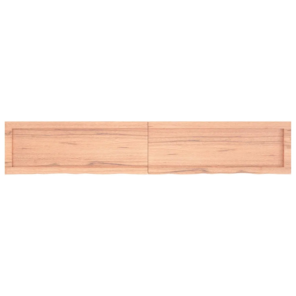 Ripiano Muro Marrone 160x30x(2-4) cm Massello Rovere Trattato 363708