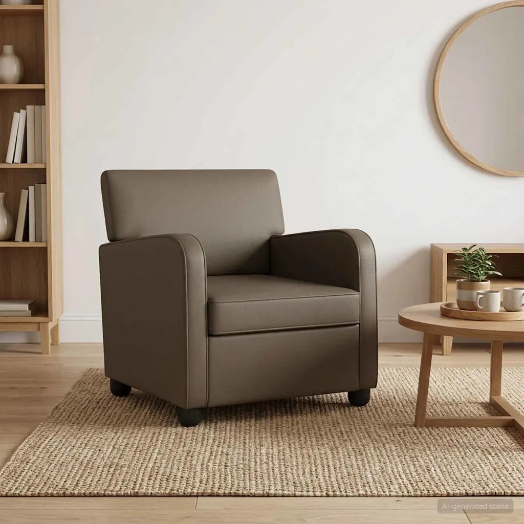 Poltrona Grigio Similpelle 42043429