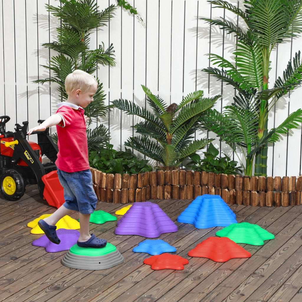Set di pietre per giardino bambini ¨C zephmum ¨C design stella marina, 11 pezzi, 80 kg