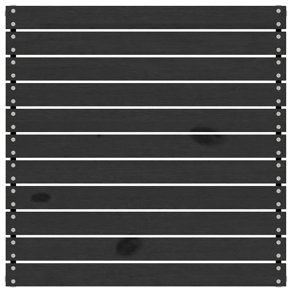 Set Divani da Giardino 3 pz con Cuscini Nero Massello di Pino  cod mxl 73498