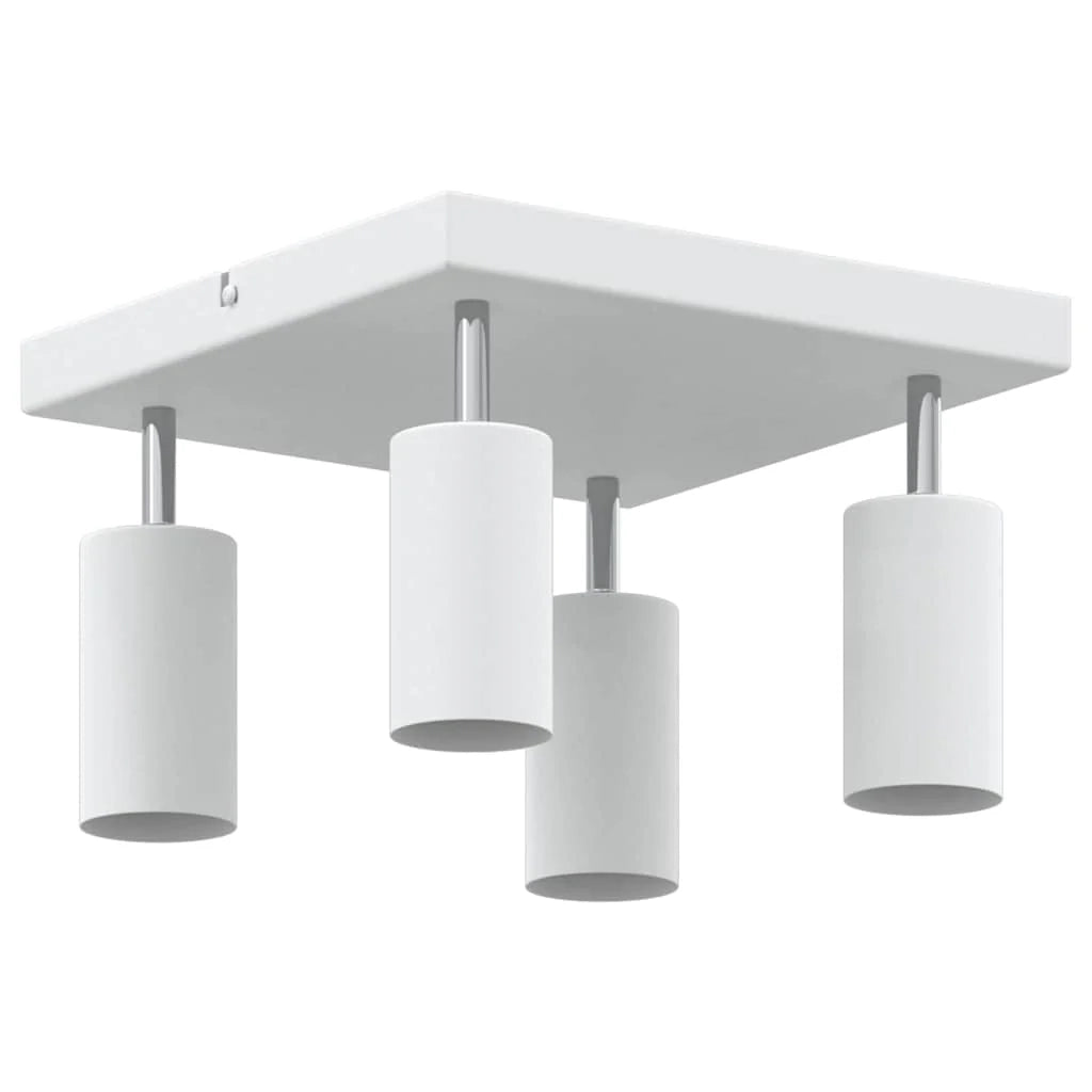 Faretto da soffitto moderno con illuminazione direzionale 26 x 26 x 16 cm metallo bianco 02_0058309