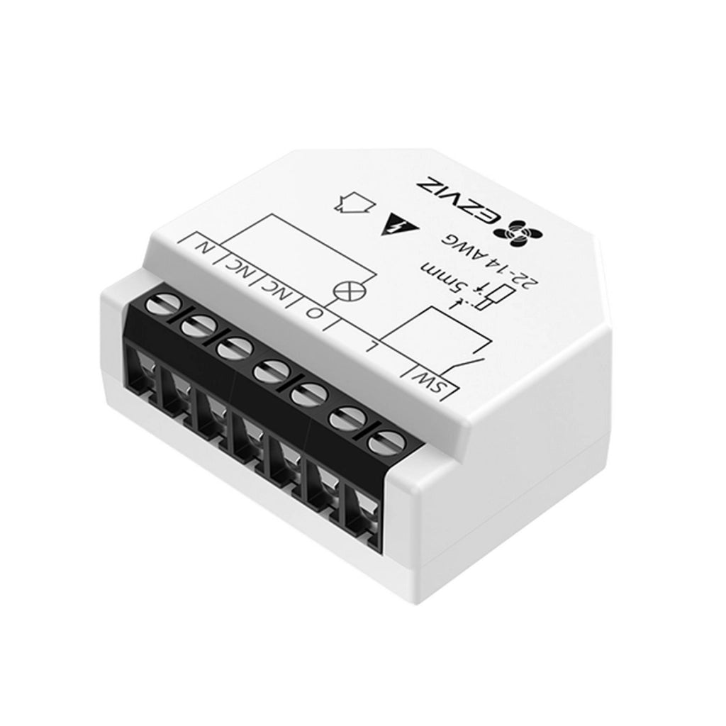 Ezviz CS-T35-R100-W T35W Rele' Smart WiFi 1 Canale 2.4 GHz Controllo Vocale Alexa Google Assistant colore Bianco