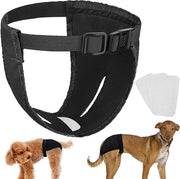 Set di 3 pantaloni per cani da camminata lavabili pantaloni per cani con 9 inserti pantaloni per cani da camminata cani da camminata pantaloni lavabili neri L