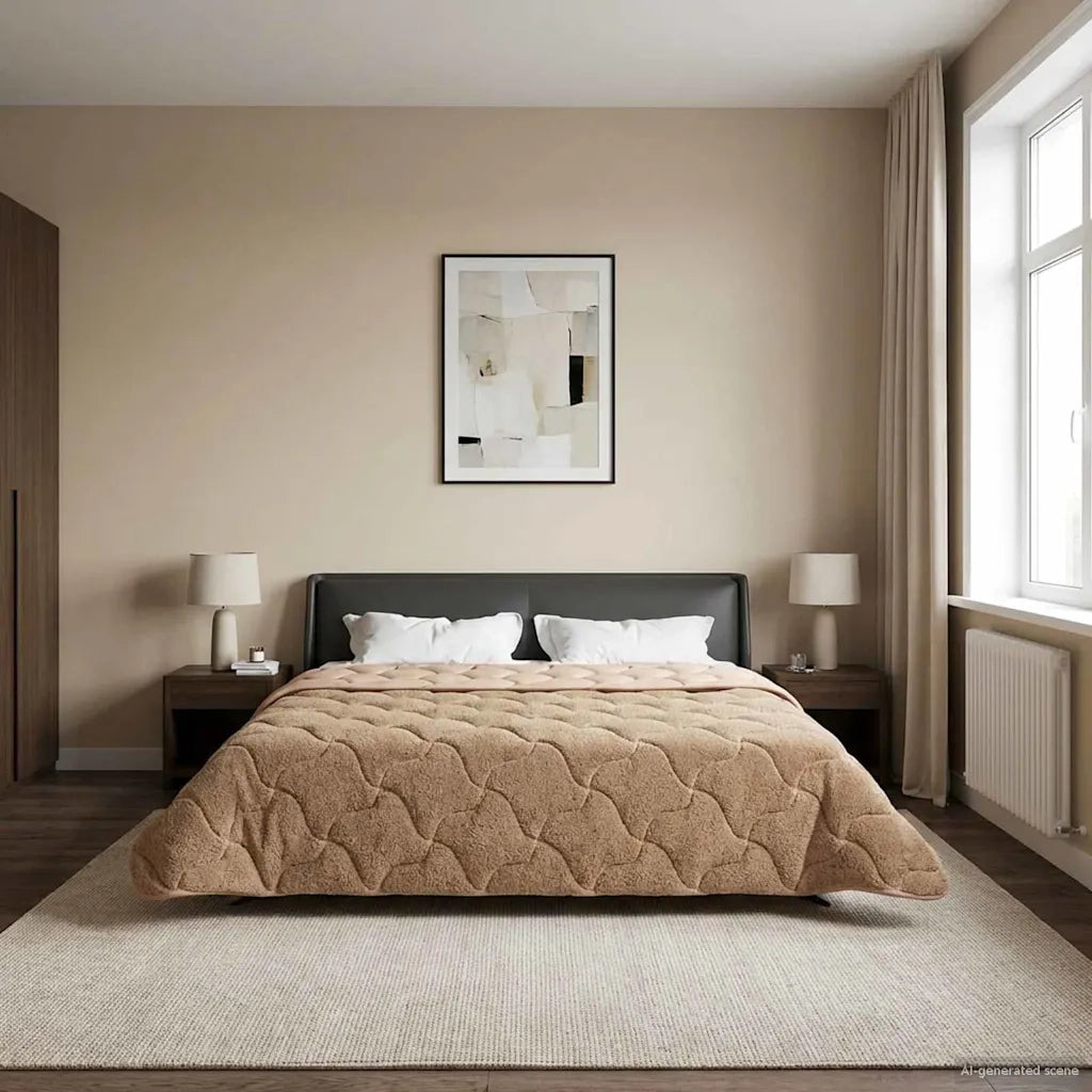 Duvet Estivo Talpa 220 x 260 cm Microfibra e Fleece Teddy