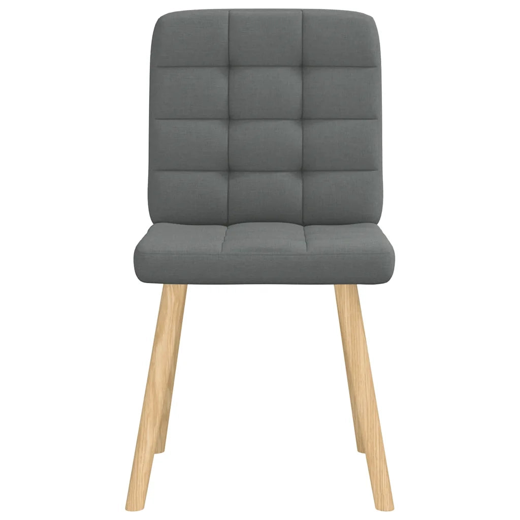Sedie da Pranzo 2 pz Grigio Scuro in Tessuto 4101092