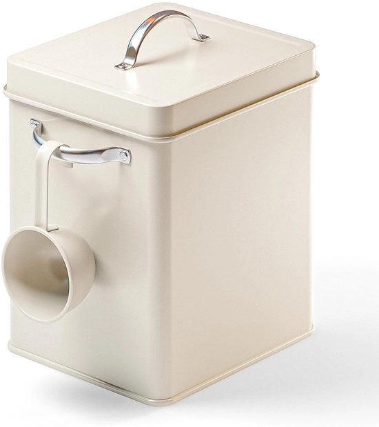 Scatola di stoccaggio per detersivo - box per detersivo metallica - 6,5 l