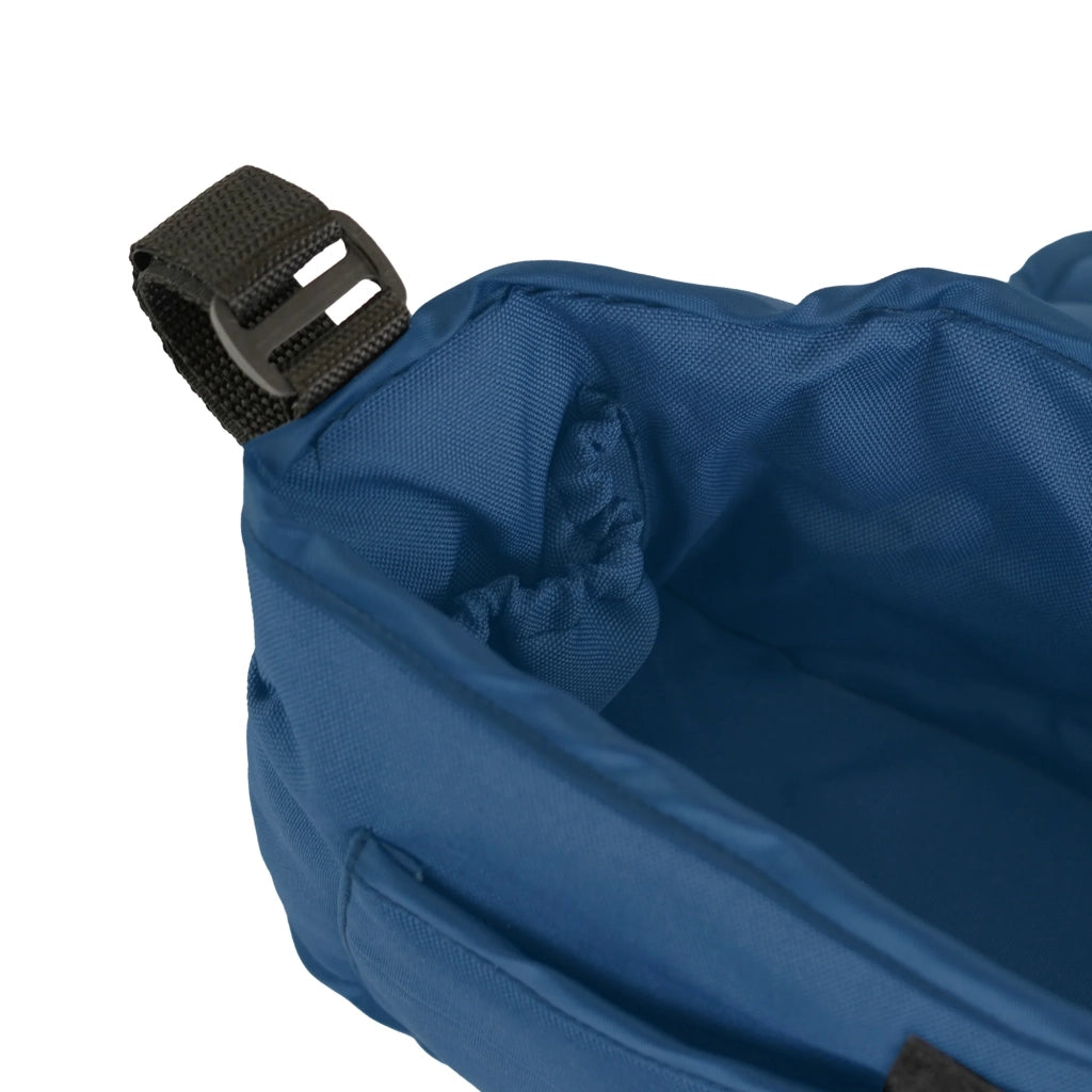 Organizer per Passeggino per Animali Blu Navy con Cinghie a Strappo e Tasche