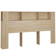 Testiera con Scomparti-Testata del letto Rovere Sonoma 180x18,5x104,5 cm
