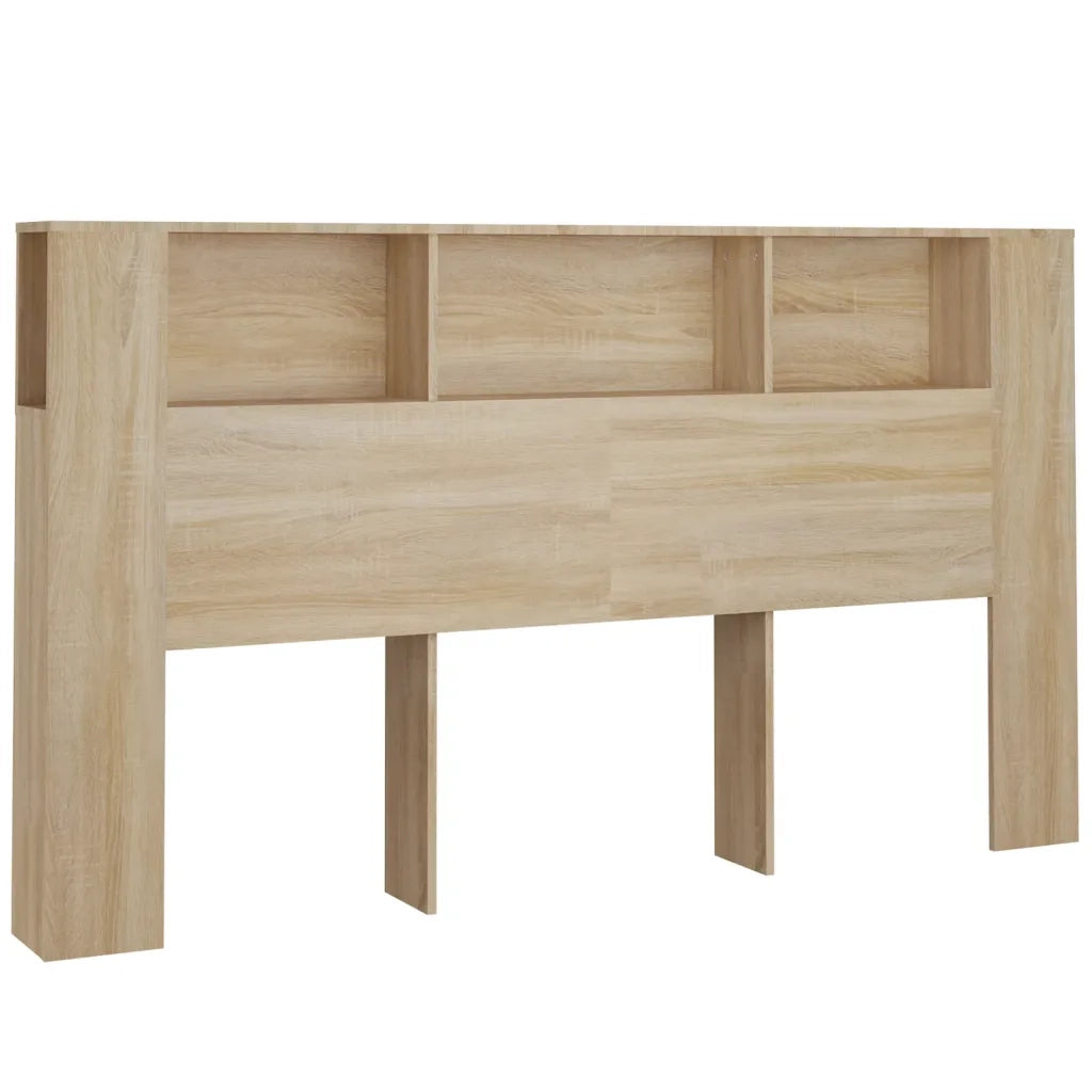 Testiera con Scomparti-Testata del letto Rovere Sonoma 180x18,5x104,5 cm