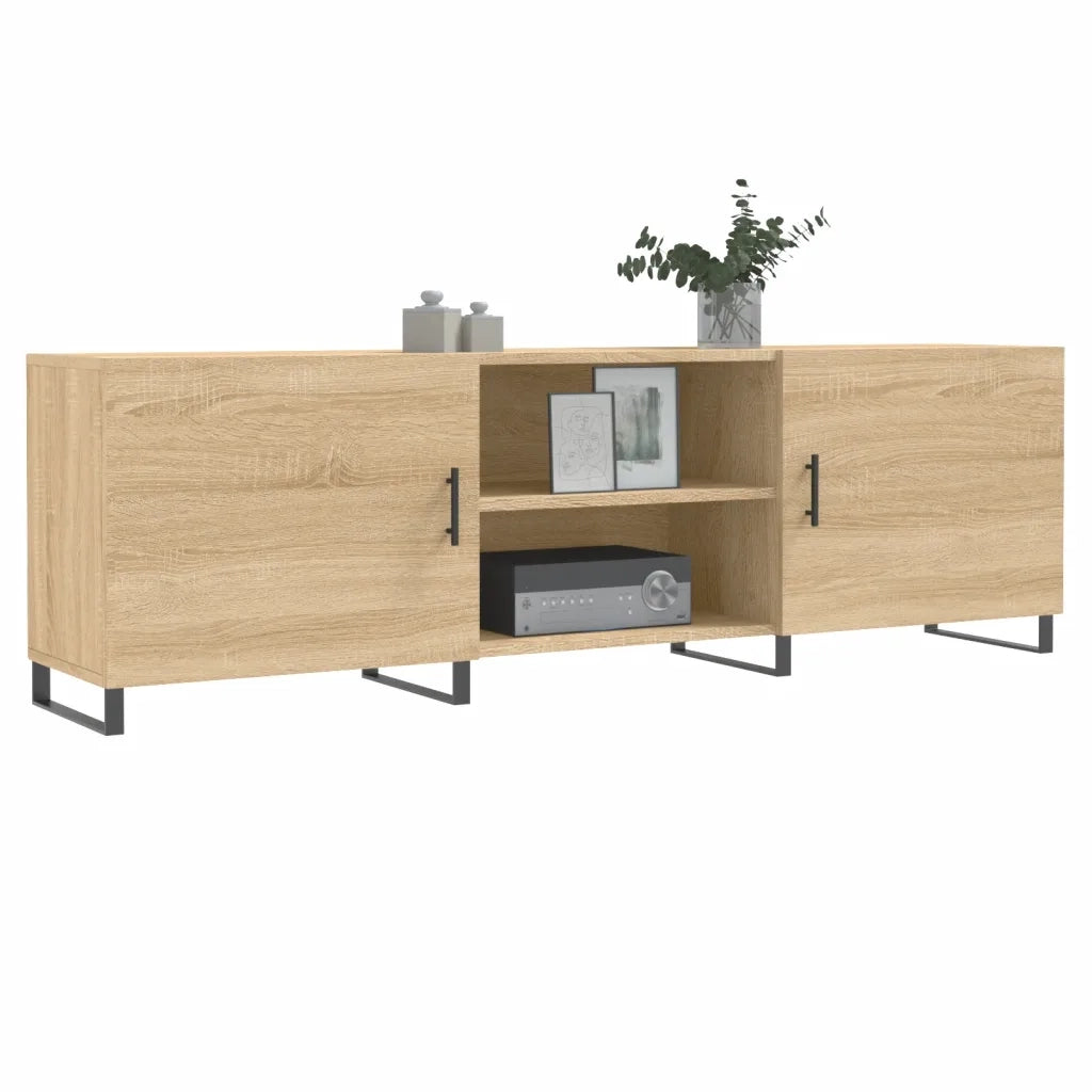Mobile Porta TV Rovere Sonoma 150x30x50 cm in Legno Multistrato 829119