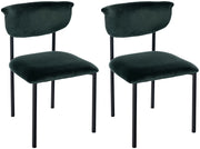 Set di 2 sedie visitatore Gambell velluto 4