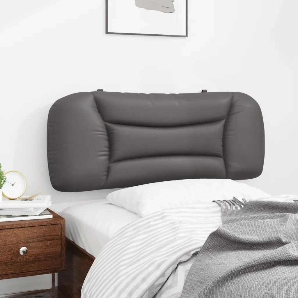 Cuscino Testiera Hvar Grigio 100 cm in Similpelle 374559