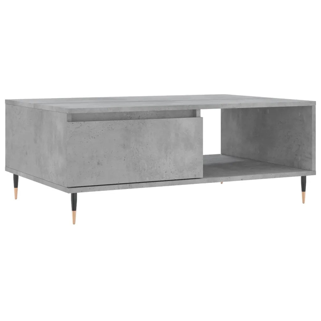 Tavolino da salotto | Tavolino da caff¨¨ | Tavolino da Soggiorno Grigio Cemento 90x60x35cm Legno Multistrato