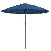 Ombrellone da esterno con palo in alluminio 270 cm blu 02_0008220