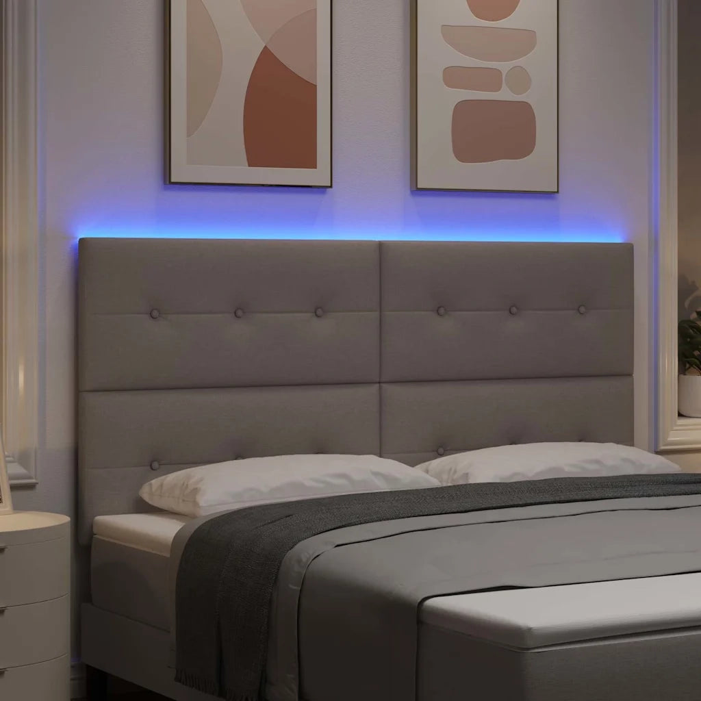 Testiera | Testata LED con strisce LED con Testiera | Testata Talpa 180 cm Tessuto